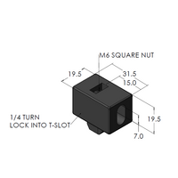 64-070-0 MODULAR SOLUTIONS ZINC PART SPACER BLOCK MODEL 45 GRAY